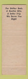 Matchbook Cover - Budd Lake Motel Harrison MI