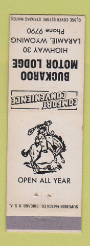 Matchbook Cover - Buckaroo Motor Lodge Laramie WY