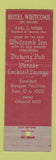 Matchbook Cover - Hotel Whitcomb San Francisco CA