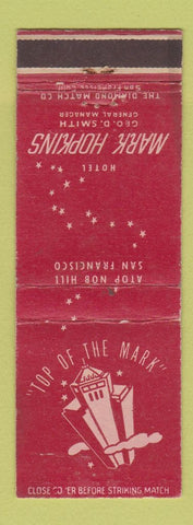 Matchbook Cover - Mark Hopkins Hotel San Francisco CA WEAR