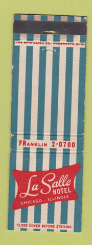 Matchbook Cover - LaSalle Hotel Chicago IL WORN