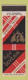 Matchbook Cover - Hotel Severin Indianapolis IN