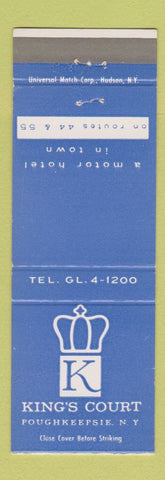 Matchbook Cover - King's Court Motor Hotel Poughkeepsie NY
