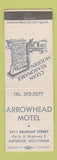 Matchbook Cover - Arrowhead Motel Superior WI