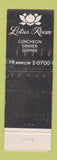 Matchbook Cover - LaSalle Hotel Chicago IL 90's Tap WEAR