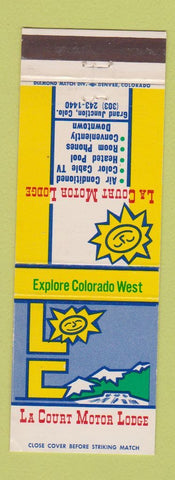 Matchbook Cover - La Court Motor Lodge Grand Junction Colorado