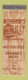 Matchbook Cover - Brownie's Motel Hampton Beach NH