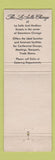 Matchbook Cover - La Salle Hotel Chicago IL