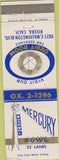 Matchbook Cover - Mercfury Bowling Lanes Rivera CA El Monte