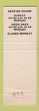 Matchbook Cover - Kramer's Restaurant Drive In Peoria IL