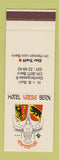 Matchbook Cover - Hotel Krebs Burns Genfergasse Switzerland SAMPLE
