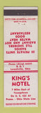 Matchbook Cover - King's Motel Lowellville OH