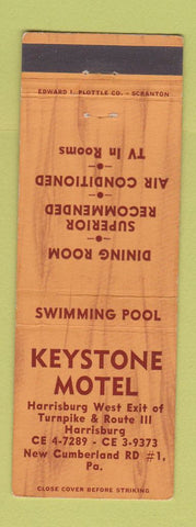 Matchbook Cover - Keystone Motel New Cumberland PA