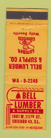 Matchbook Cover - Bell Lumber Chicago IL
