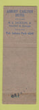 Matchbook Cover - Asbury Carlton Hotel Asbury Park NJ