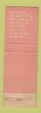 Matchbook Cover - General Telephone WEAR
