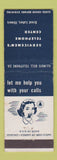 Matchbook Cover - Bell Telephone Servicemen's Center Great Lake IL military