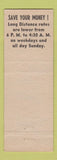 Matchbook Cover - Bell Telephone Servicemen's Center Great Lake IL military
