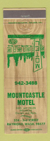 Matchbook Cover - Mountcastle Motel Raymond WA