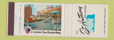 Matchbook Cover - St Anthony Hotel San Antonio TX