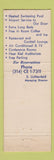 Matchbook Cover - Warwick Motor Inn St Louis MO