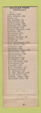 Matchbook Cover - Jay Dee Cabins Cadillac MI