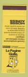 Matchbook Cover - Le Pagine Gialle Phone Book Switzerland SAMPLE