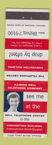 Matchbook Cover - Bell Telephone Center Illinois IL