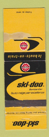 Matchbook Cover - Ski Doo Snowmobiles WORN STAINED