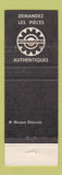 Matchbook Cover - Ski Doo Snowmobiles WORN STAINED