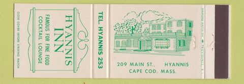 Matchbook Cover - Hyannis Inn MA Cape Cod