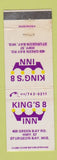 Matchbook Cover - King's 8 Inn Motel Sturgeon Bay WI WORN