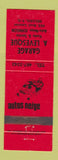 Matchbook Cover - Garage A Levesque Beloeil QC Snowmobiles