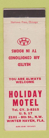 Matchbook Cover - Holiday Motel Winter Haven FL
