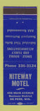 Matchbook Cover - Niteway Motel De Pere WI