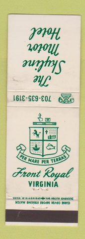 Matchbook Cover - Skyline Motor Hotel Front Royal VA