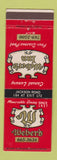 Matchbook Cover - Weber's Inn Ann Arbor MI