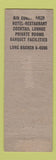 Matchbook Cover - Charlie Ilvento's West End Manor West End NJ