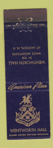 Matchbook Cover - Wentworth Hall Hotel Jackson NH NAVY