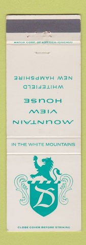 Matchbook Cover - Mountain View House Whitefield NH
