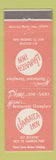 Matchbook Cover - Jamaica Inn Miami FL