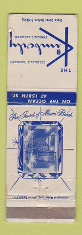 Matchbook Cover - Kimberly Resort Motel Miami Beach FL WEAR