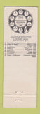Matchbook Cover - Kensington Palace Hotel London UK England