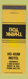 Matchbook Cover - Ho Hum Motel Minot ND