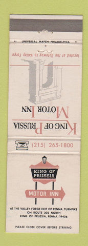 Matchbook Cover - King of Prussia Motor Inn PA