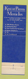 Matchbook Cover - King of Prussia Motor Inn PA