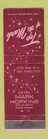 Matchbook Cover - Hotel Mark Hopkins San Francisco CA