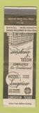 Matchbook Cover - Hotel Longview TX