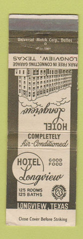 Matchbook Cover - Hotel Longview TX