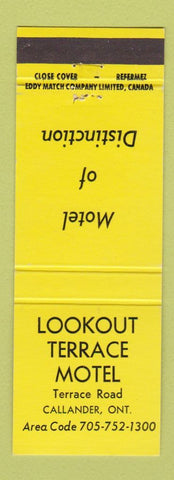 Matchbook Cover - Lookout Terrace Motel Callander ON